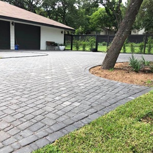 Charcoal Paver Driveway